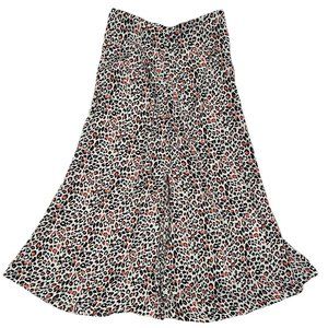 Zara Cheetah Print Midi Skirt